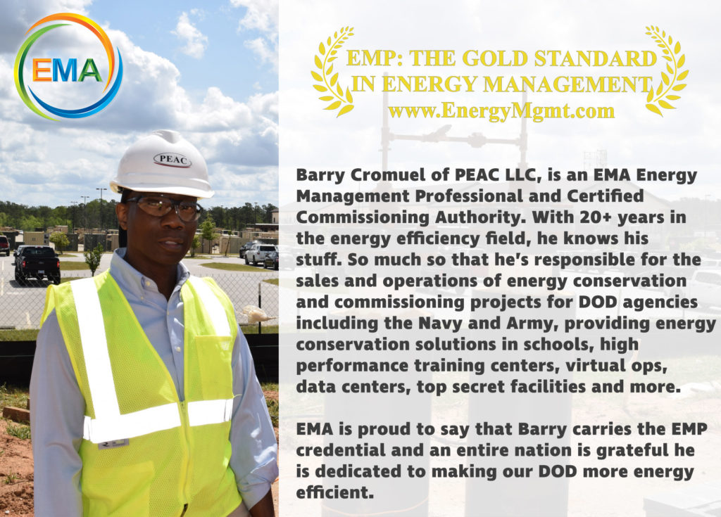 Barry Cromuel is an Energy Management Professional (EMP)